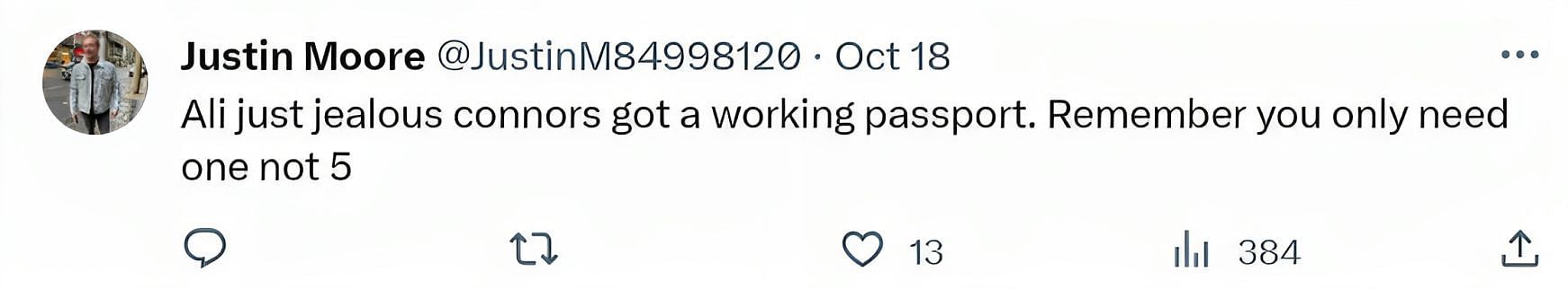 Comments on the tweet